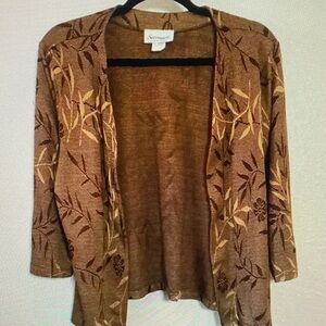 Sonoma Tan and Brown Women's Cardigan